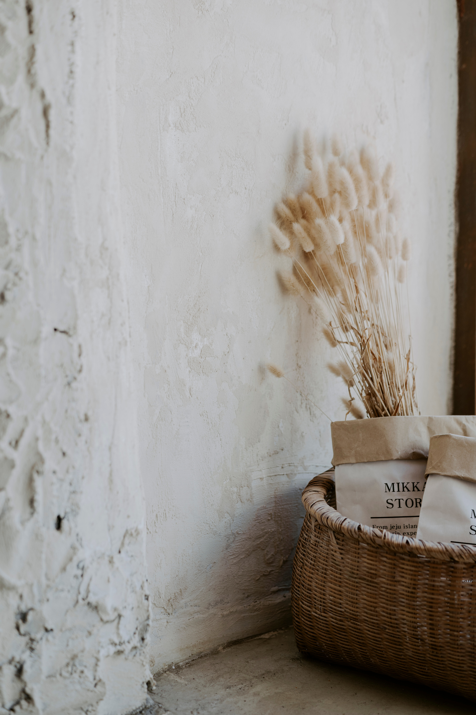 Basket of Decor in a Cafe
