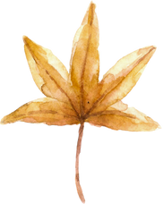 Watercolor Autumn Shape.